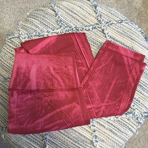 Lululemon Ebb to Street Tight, Chianti Red, Size 6